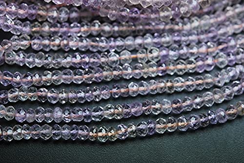 Ametrine naturelle de luxe 4mm rondelles facettées pour bijoux rares