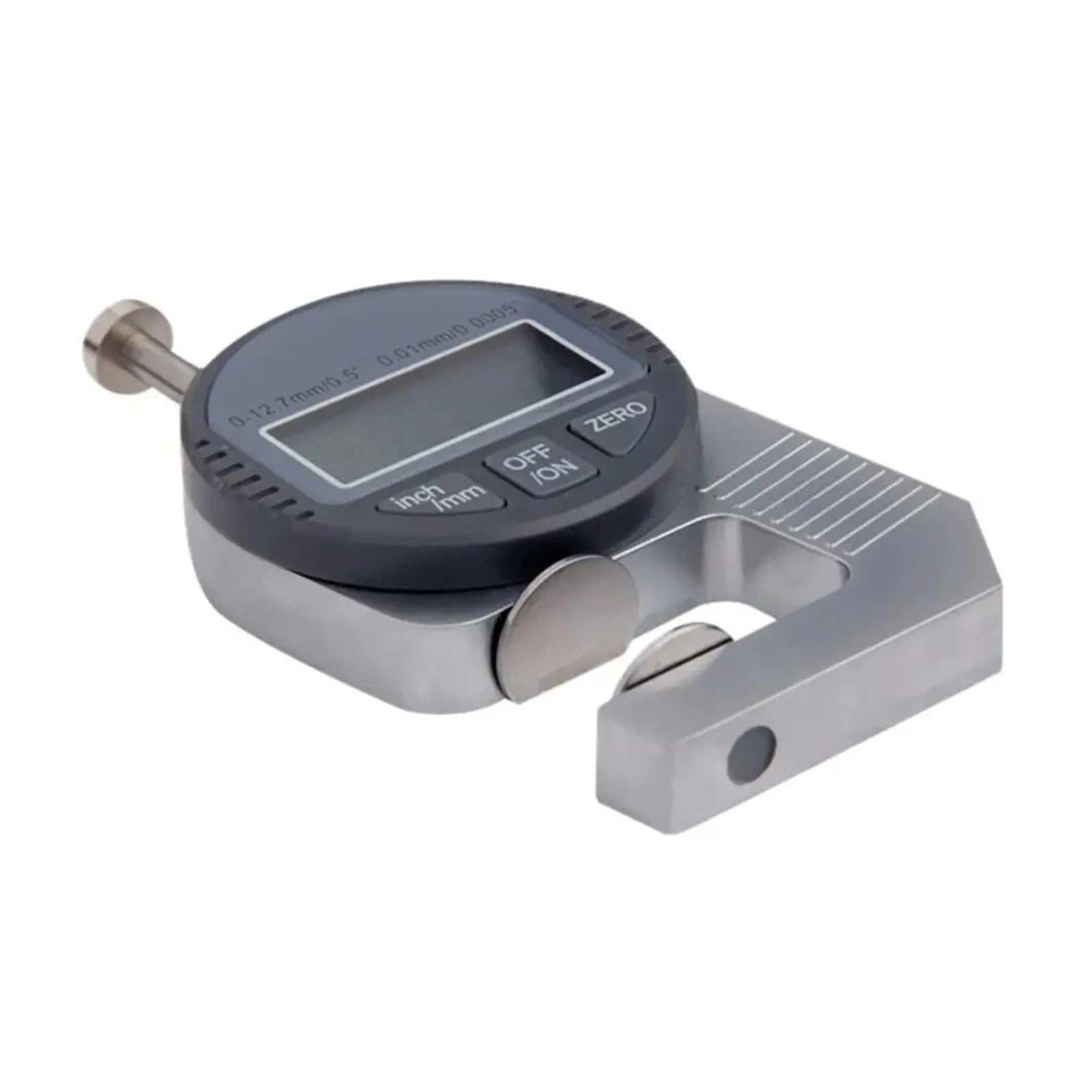Misuratore di spessore digitale, strumento di misurazione da 0 a 12,7 mm, misurazione millimetrica accurata con display trasparente, design leggero per un facile utilizzo