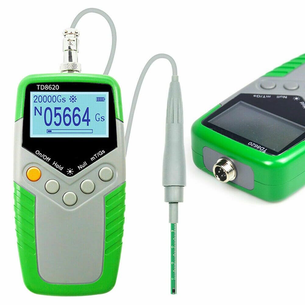 Medidor digital de Gauss de mano, TD8620, dispositivo medidor de fuerza de campo magnético con sonda, medidor de densidad de flujo de efecto Hall portátil
