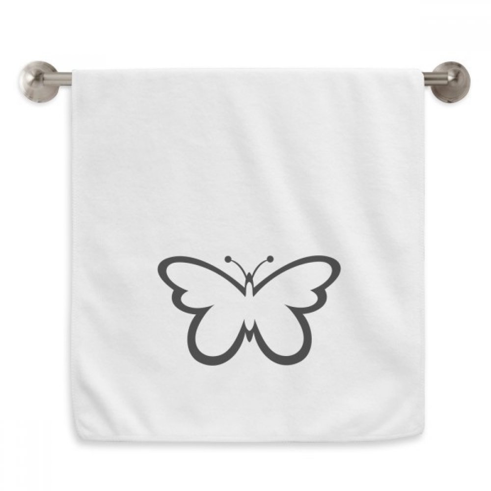 Serviettes serviettes débarbouillettes papillon noir essuie-mains blanc 13x29