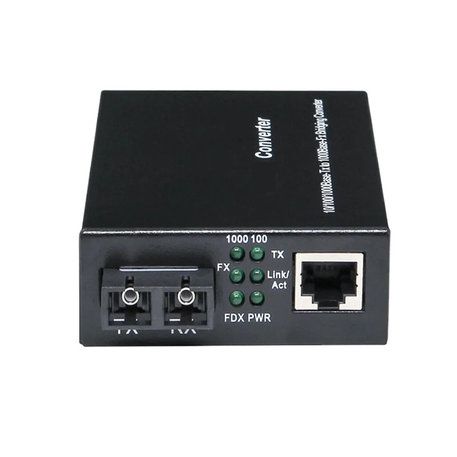 OSHZIKJII Gigabit Ethernet Fiber Converter with a Built-in 1Gb Singlemode SC Transceiver,10/100/1000M RJ45 to 1000Base-LX,up to 20km(1pc1G1E 40km)