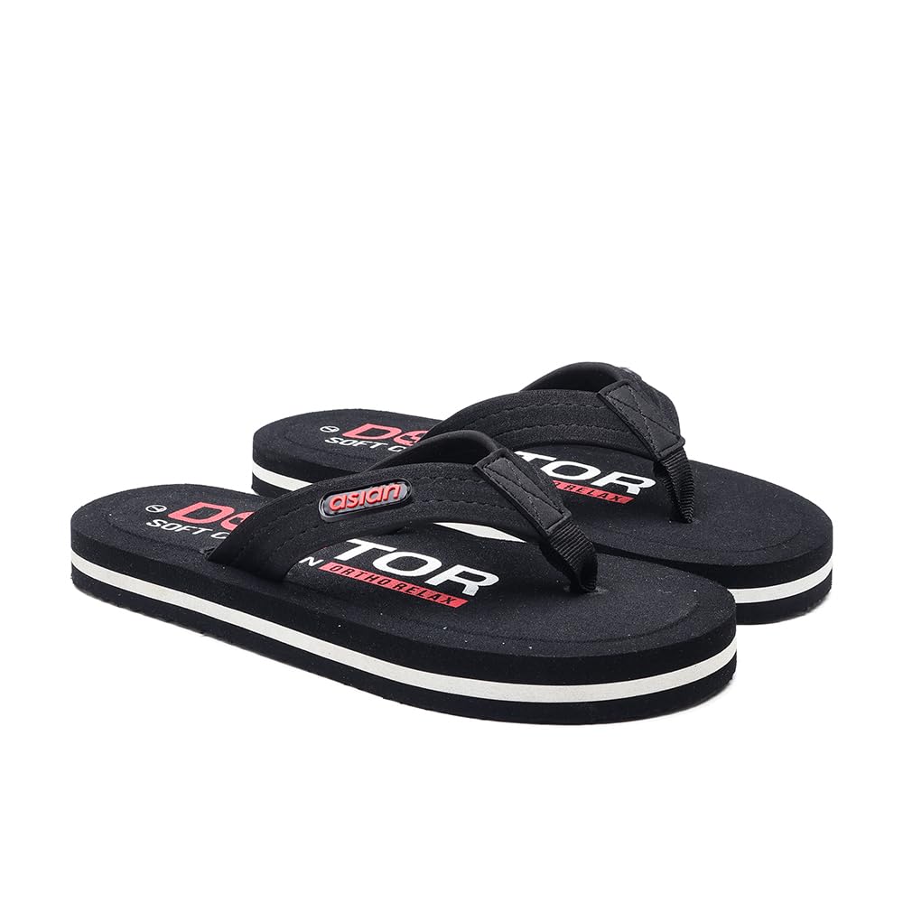 DOCTOR Soft Cushion Men's Flip-Flops | Orthopaedic & Diabetic Relax Slippers | Ideal for Heel Pain, Arch Support, Swelling & Daily Comfort | Ultra-Soft EVA Thong Sliders for Gents & Boys- AFG-713-image-10