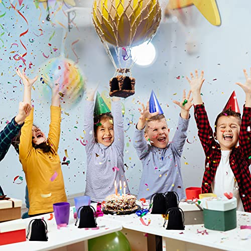 Enniyu Premium Velvet Bags With Drawstring, Black Jewelry Bags Pouches Candy Bags, 3X4 Advent Calendar Bags Mini Dice Bags Gift Bags Party Favor Treat Bags For Christmas Jewelry Bracelets #TOP5