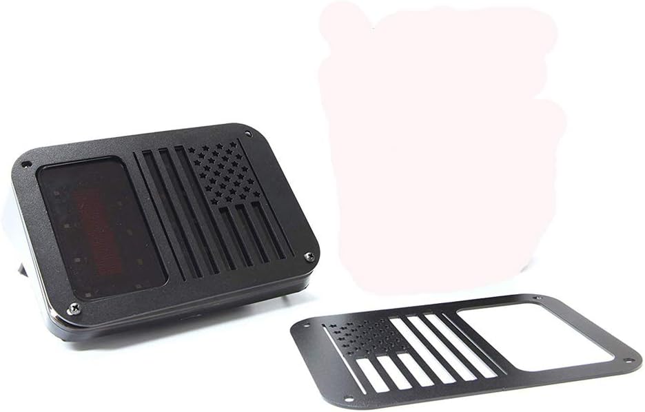 US Flag Tail Light Covers Guards Protectors for 2007-2018 Wrangler JK Unlimited Accessories