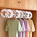 8pcs Baby Closet Dividers, Soft Colors Baby Age Hanger Dividers Double-Sided Circle Design Fits Most Rods for Nursery 0-24 Months Wardrobe Nursery Closet Organize (Eucalyptus Style)