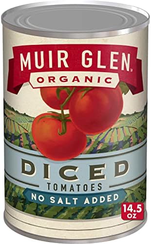 Muir Glen Organic Diced Canned Tomatoes, No Salt Added, 14.5 oz.