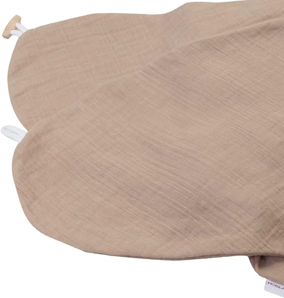 HOBEA-Germany Funda de Almohada de Lactancia para Cojines de Lactancia 190cm diseños (Muselina Topo) - 1