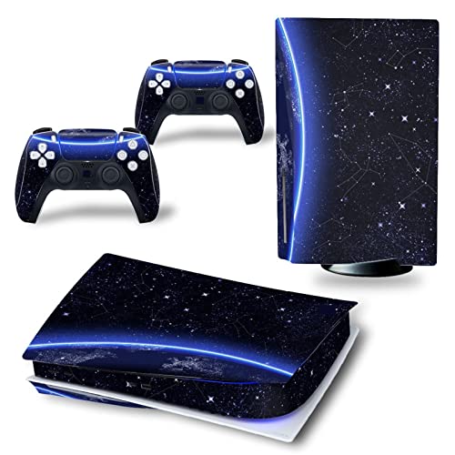 �ی� For PS5 Skin Disc Edition Anime Console and Controller Vinyl Cover Skins Wraps for Version(5698) �C�A�Ȃ��A�c�����Ȃ�(3)