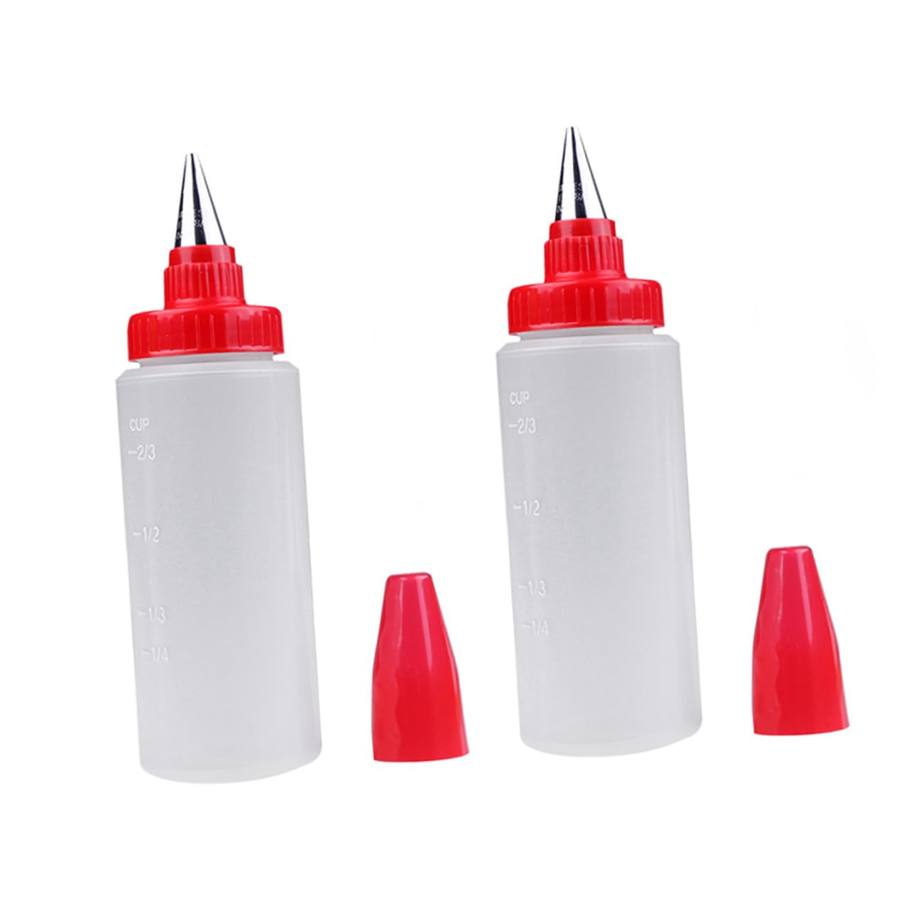 ABOOFAN 2pcs Straight Mounting Pot Cake Icing Tool Cake Decorating Tools Cookie Maker Baking Icing Piping Bottle Frosting Pot Gourmet Cookies DIY Cookie Decorating Tool Pp Bottling Dessert