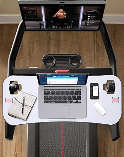 Qsxou OF2QSX-WHITE Treadmill Desk Attachment,Peleton Tread Tray Accessories Laptop Stand thumb #2
