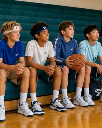 Image of Reebok Boys Athletic Shorts Set - 3 Piece Summer Clothes Outfit with Graphic Tees and Boys Running Shorts for Active Kids
