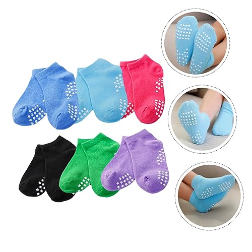LIFKOME 18pairs Moisture Wicking Socks Boys and Girls Ankle Socks for Boy Girl Summer Stockings Breathable Design4