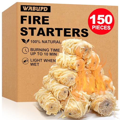 Image of 150 PCS Fire Starter, Fire Starter for Campfire, Light Compact Gear