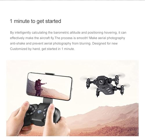 Miniatura 5 de Dron con cámara para adultos y niños, plegable RC Quadcopter 4K HD FPV Drone Video en vivo con 2 baterías, control de gestosgravedad, adolescentes,