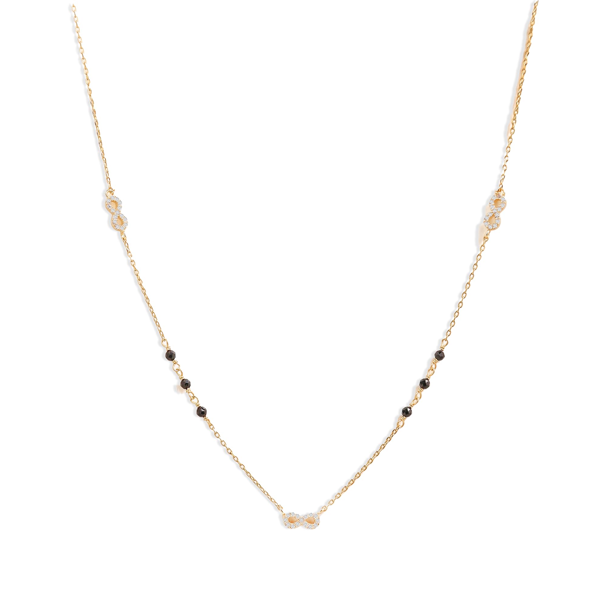 MABEL 925 Sterling Silver, 18 Kt Gold Plated Infinity Mangalsutra, Fine Jewellery Gifts for Women & Girls, Assured Purity & 6 Month Warranty* (B0CSFPRZWH) Amazon Price History, Amazon Price Tracker