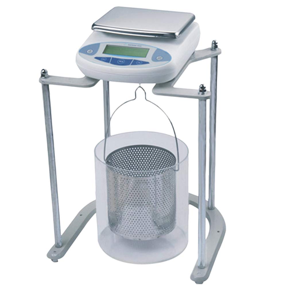 Balanza hidrostática para medir la densidad y el volumen de sólidos en laboratorios e industrias, pantalla LCD de 0,1 g, capacidad: 10 kg