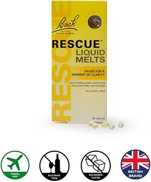 Rescue® Night Liquid Melts | Natural Bedtime Support | Bach™ Original Flower Essences | 28 Fast-Dissolving Melts | Help Prepare for a Restful Sleep