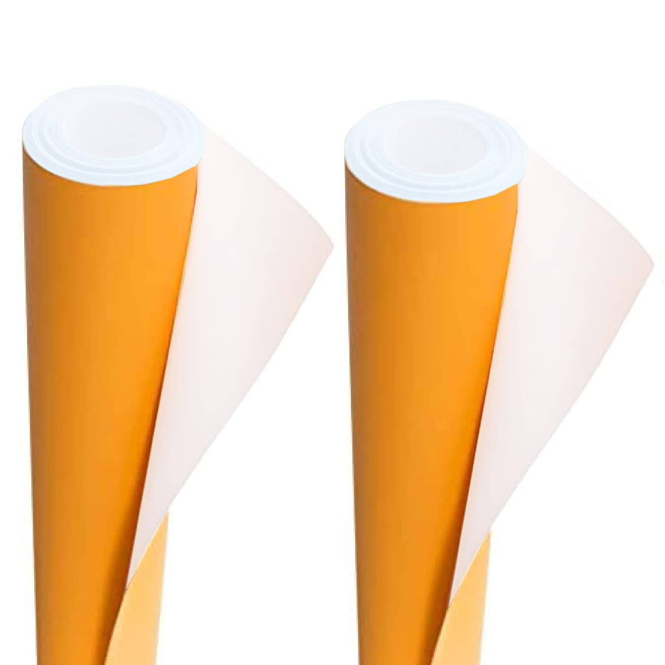2 Rolls of Packing/Display Poster Paper Roll 3Ace Crafts – 10 m x 76 cm Ideal for Wrapping Wrap Birthday Gifts Drawing Table Runner Covering Parcel Backing School Board – Orange Colour — image 1