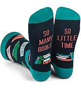 Funny Socks for Book Lovers, Teachers, Gamers, Musicians, and Nerds - Unisex for Men, Women and T...