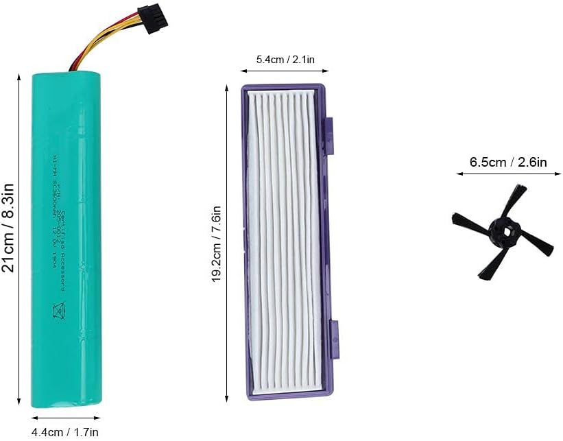 Vacuum Cleaner Replacement for D70e D75 D80 D85 Washable and Reusable Accessory Compatible with Robot Vacuums