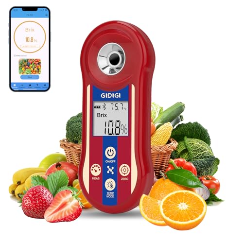 Réfractomètre Brix et salinité pour mesurer le sucre des fruits sans erreur