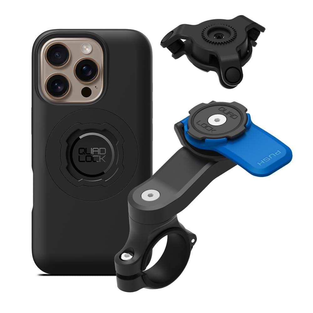 iPhone 16Pro QUAD LOCK ハンドルバー用マウントセット Amazon.co.jp: QUAD LOCK ハンドルバー 携帯電話ホルダー オートバイ用