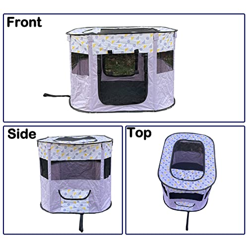 Apatal Portable Pet Playpen, Foldable Cats Exercise Enclosure Pen Tents Cat Delivery Isolation Room Dog Crates Kennel House Great For Indoor Outdoor Travel Use Pets Puppy Kitten Rabbit #TOP5