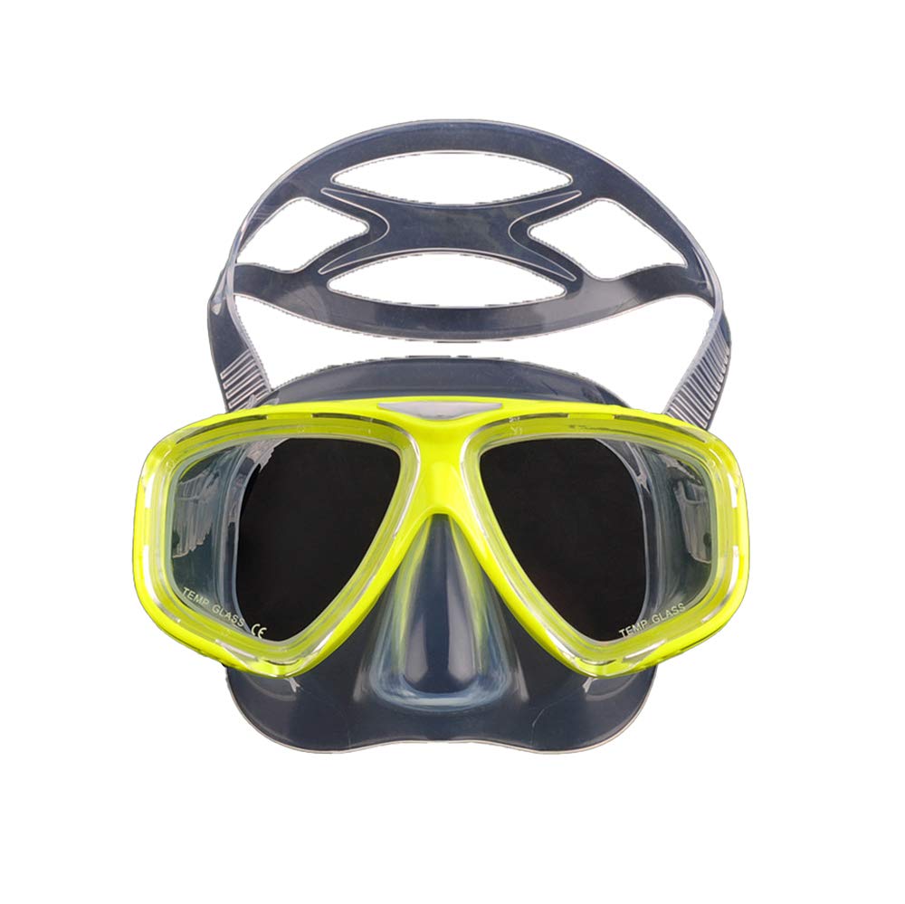 Máscara de Buceo para natación Adultos Máscara de Buceo antivaho Gafas de natación Equipo de Snorkel Gafas de Buceo de Vista Amplia con Tubo de respiración