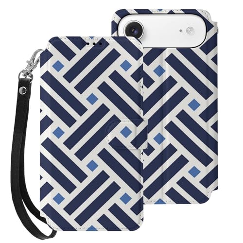 iphone 17用 ケース 幾何学模様 ストライプ編み 手帳型 と互換性のある カード収納 いphone17用 カバー 手帳型 Puレザー 横置きスタンド機能 折りたたみ スマホケース スタンド付き アイフォン 17用 ケース 内蔵マグネット 開閉式 財