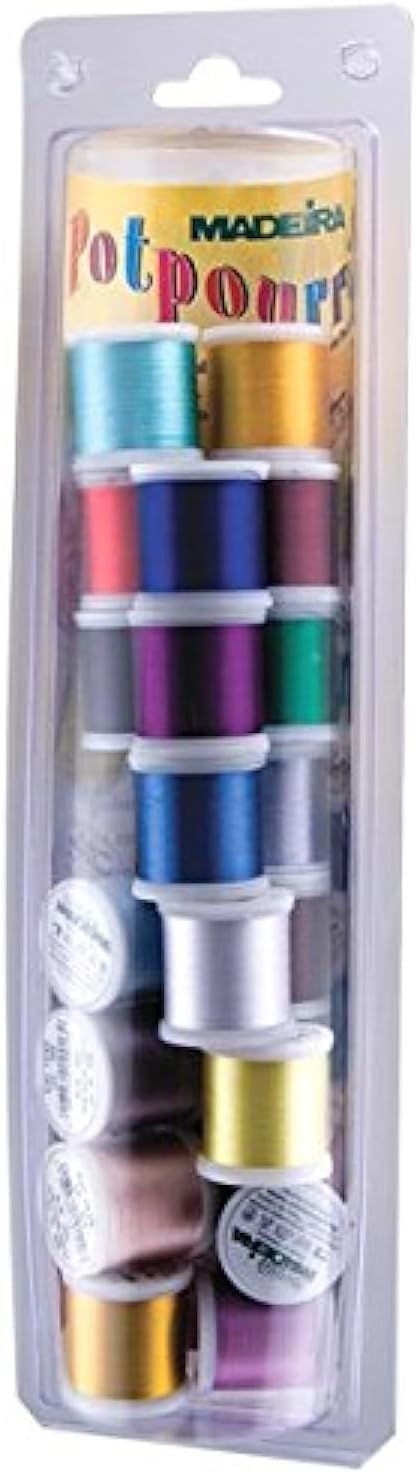 Madeira 20928077R Potpourri Embroidery Thread Value Pack Rayon
