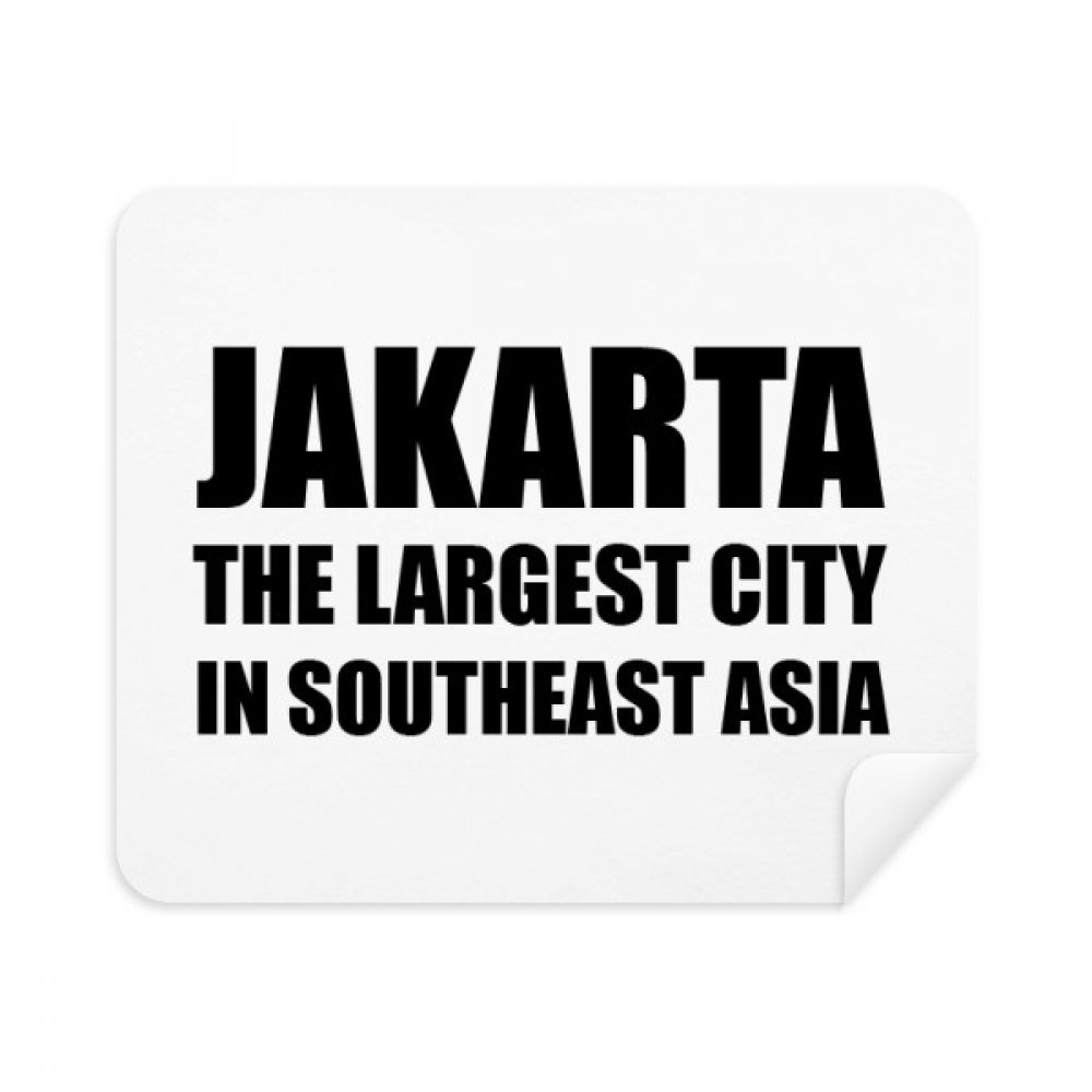Jakarta Largest City Southeast Asia Cleaning Cloth Screen Cleaner 2pcs Suede Fabric