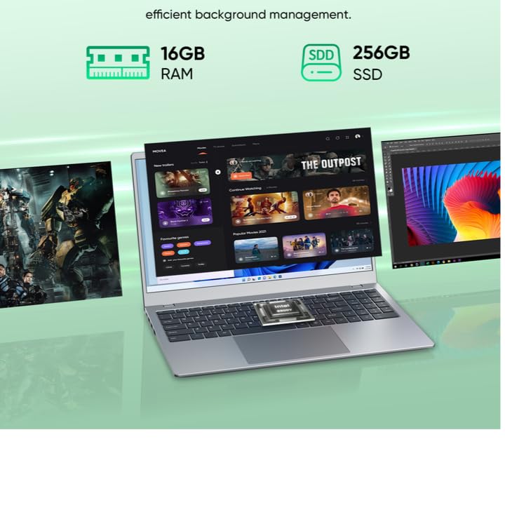 Image of VIGSENUP15.6 Full HD Laptop,16GB RAM,256GB SSD,6500Y Processor,Work,Office