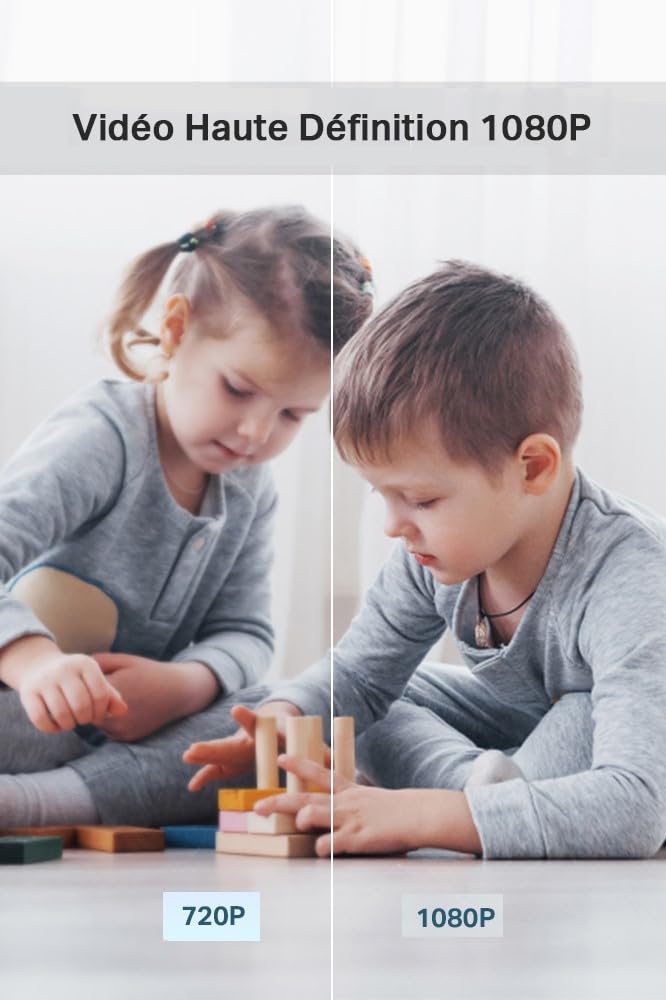 Tapo C200 2 Pack Caméra Surveillance WiFi intérieure 1080P, détection de Personne, Audio bidirectionnel, Compatible avec Alexa et Google Assistant, pour Bébé ou Animaux