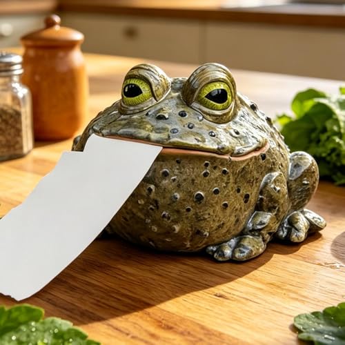 Support grenouille décoratif pour étagère et comptoir de maison