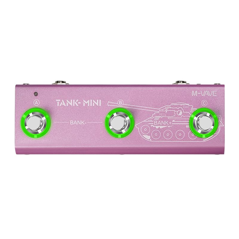 M-Vave Tank Mini - Multi-effetti per chitarra, 21 preset, USB, BT