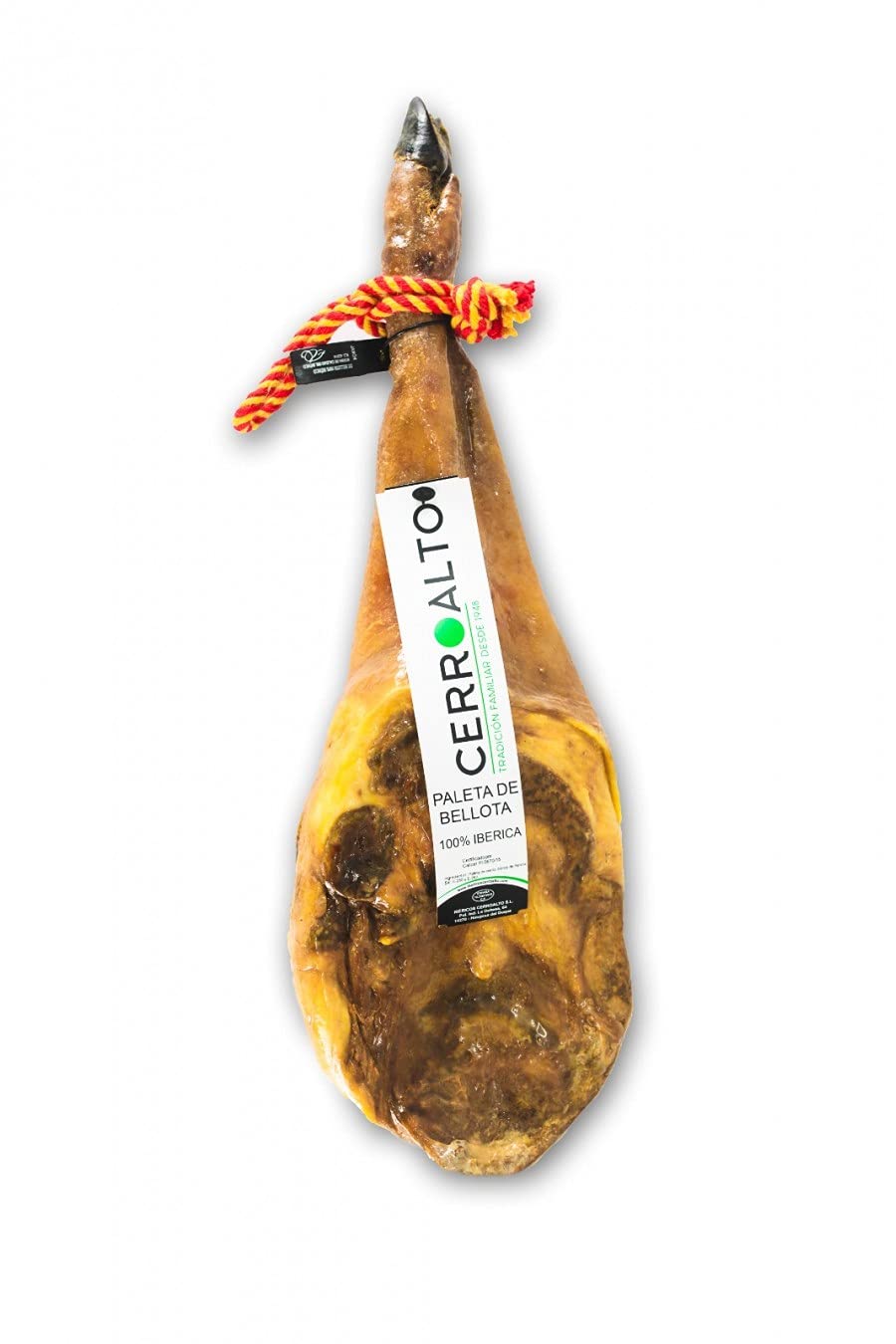 CERROALTO | Paleta Ibérica de Bellota 100% IBÉRICA de 4 a 5 Kg "PATA NEGRA"