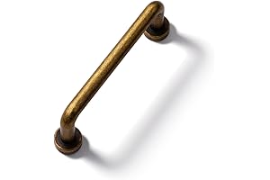 10 Pack - 3" Dresser Drawer Pulls in Classy Antique Brass