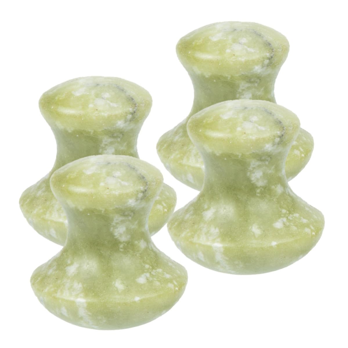4pcs Jade Mushroom Facial Roller for Gentle Skin Massage Beauty Tool