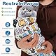 oruola 54x54 cm Cat Grooming Wrap,Cat Wrap Blanket,Kratzfest Anti-Escape Katzen Pflege Wickeltuch,Katzenwickel,Katzenpflegetuch für Krallenschneiden und Beruhigung,Catwrap Anti Bite