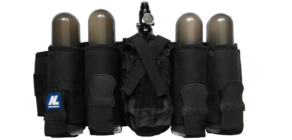 Harnais 4+1 New Legion - Vertical, Camouflage - Pour Pots Et Bouteille CO2