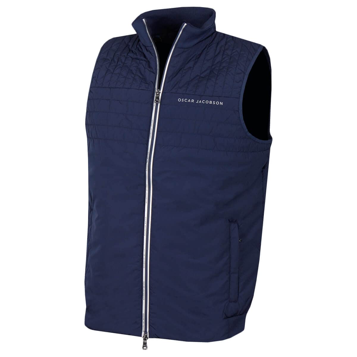 Oscar Jacobson Mens Hodgson Golf Gilet - Navy - S