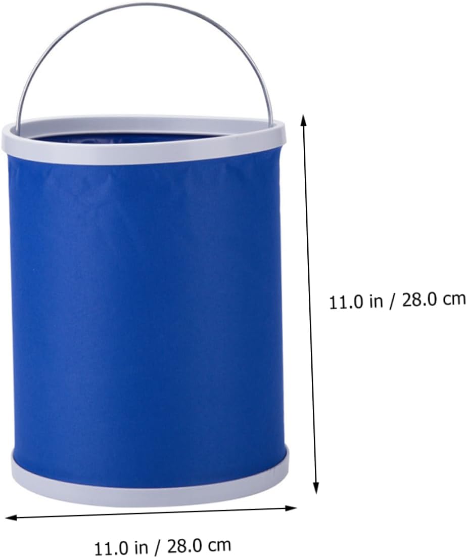 SOLUSTRE Large Capacity Collapsible Water Container Car Detailing Bucket Portable Auto Wash Outdoor Folding Design