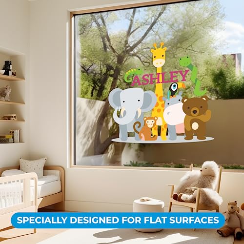 Vinilo Decorativo Personalizado Animales Selva 42x41 in miniatura 3