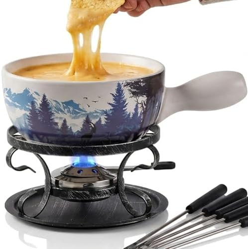 Artestia Serene Summits Swiss Design Fondue Set for Party