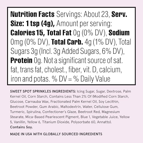 Image of Fancy Sprinkles Sweet Spot Sprinkles | Donut & Ice Cream Shaped Candy Sprinkle Mix | Pastel Rainbow | Cake, Cupcake & Cookie Decorating | Kids Birthday & Summer | 1 Pack (0.5c)