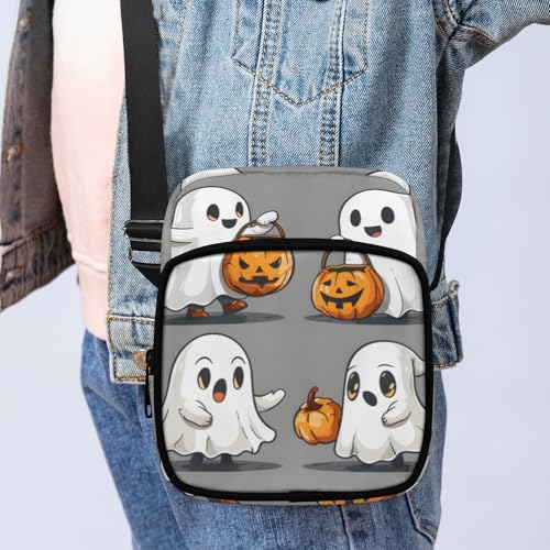 Mini Halloween Style Lightweight Crossbody Bag Casual Pattern Shoulder Handbag Design Portable Small Backpack Trvel3