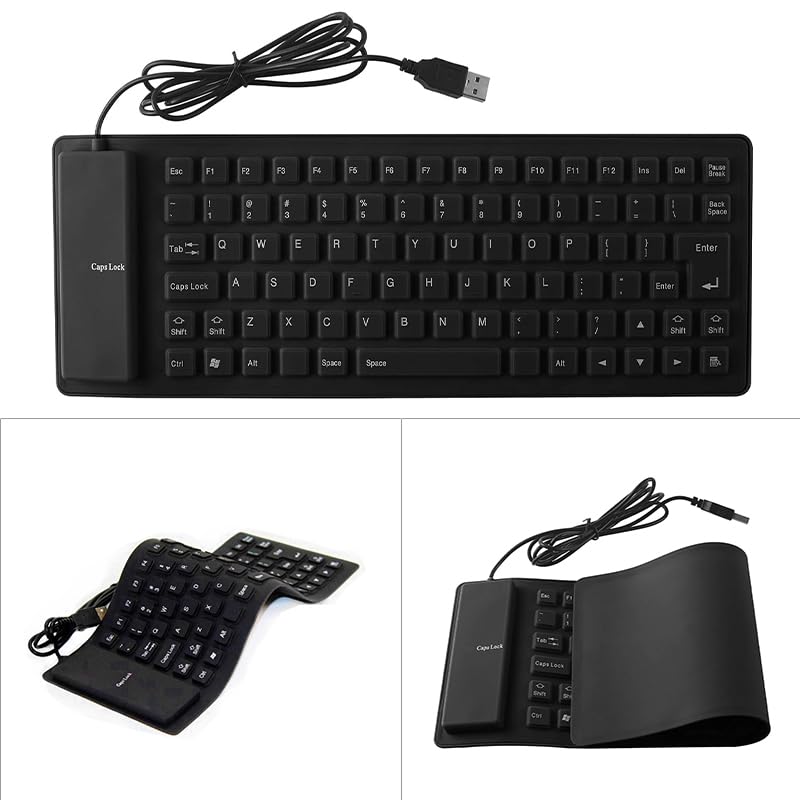 Amazon | シリコンキーボード USB有線 折り畳み式 巻き取り 英語配列 