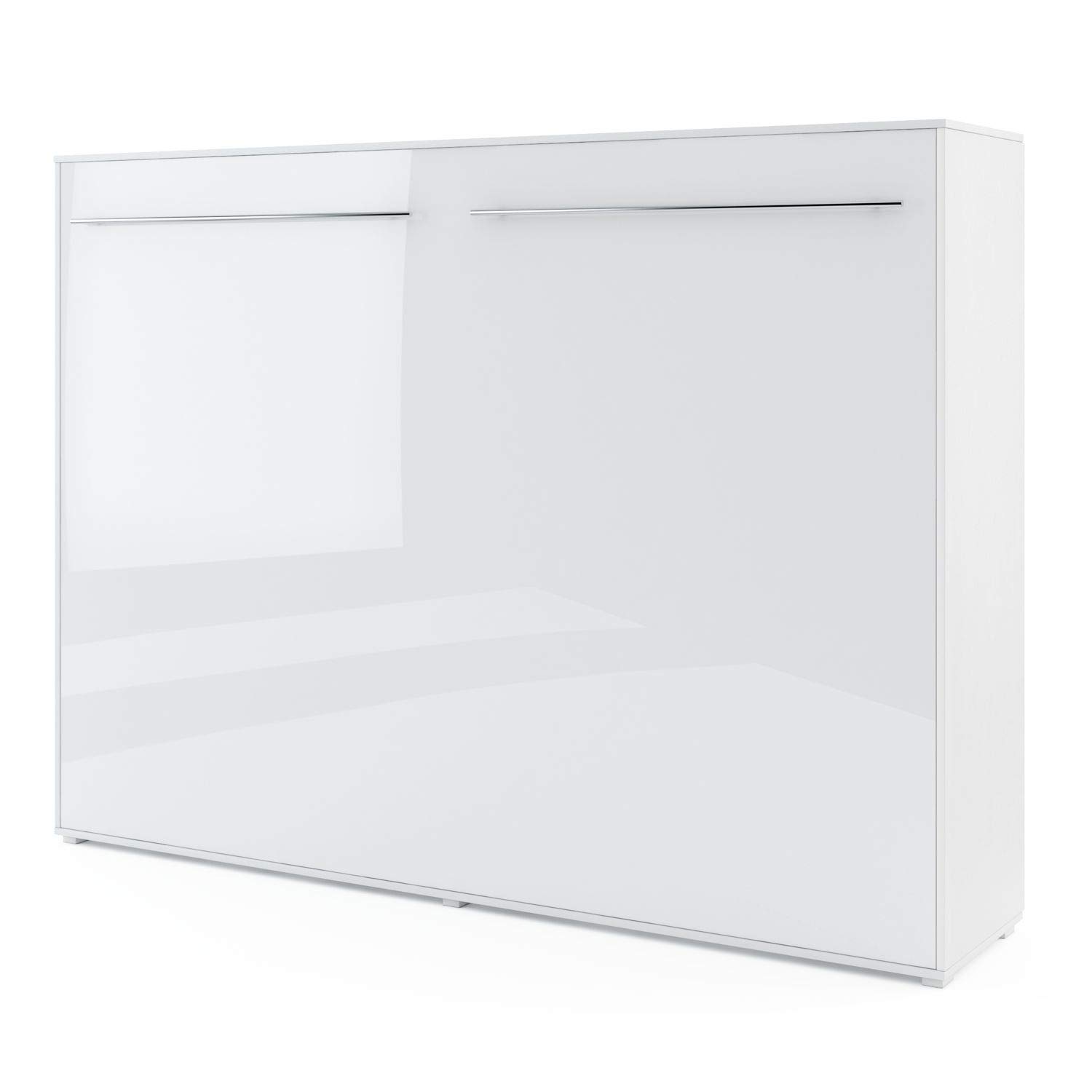 MaximaHouseNOVA Horizontal Murphy Bed, European Full Size (White)