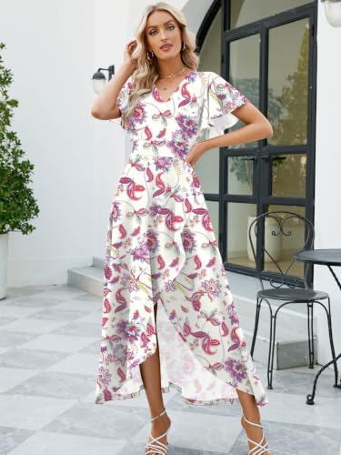 Image of ZZV Formal Dresses for Women Gowns Evening V Neck Wedding Guest Dresses