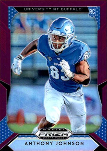 2019 Panini Prizm Draft Picks Prizms Purple #117 Anthony Johnson Buffalo Bulls RC Rookie NCAA College Football Trading Card